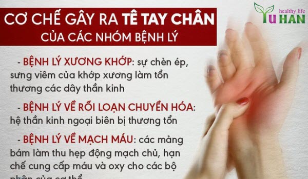 bệnh tê tay chân là bệnh gì